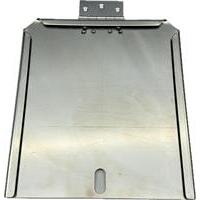 Portatarga con cerniera in acciaio INOX 165x165 mm